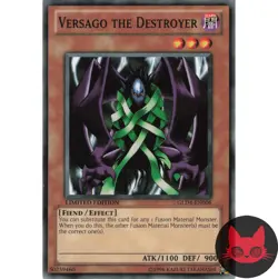 Yugioh Versago the Destroyer GLD4-EN006 Common Limited Edition NM - Image 1