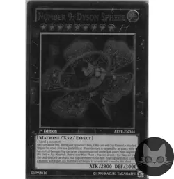 Yugioh Number 9: Dyson Sphere ABYR-EN044 Ultimate Rare 1st Edition LP - Image 1