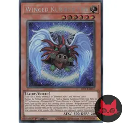 Yugioh Winged Kuriboh LV6 BLTR-EN001 Secret Rare 1st Edition NM - Image 1