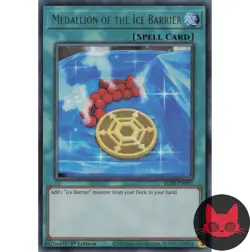 Yugioh Medallion of the Ice Barrier BLTR-EN097 Ultra Rare 1st Edition NM V1 - Image 1