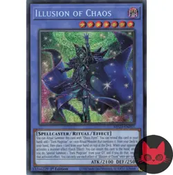 Yugioh Illusion of Chaos MP23-EN017 Secret Rare 1st Edition NM - Image 1