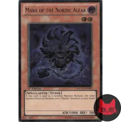 Yugioh Mara of the Nordic Alfar EXVC-EN083 Ultimate Rare 1st Edition MP - Image 1