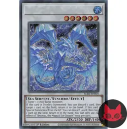 Yugioh Brionac, the Magical Ice Dragon BLTR-EN004 Secret Rare 1st Edition NM - Image 1
