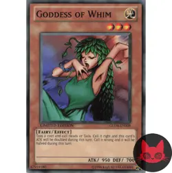 Yugioh Goddess of Whim GLD4-EN008 Common Limited Edition NM - Image 1