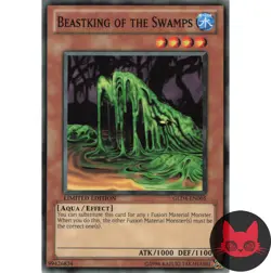 Yugioh Beastking of the Swamps GLD4-EN005 Common Limited Edition NM - Image 1