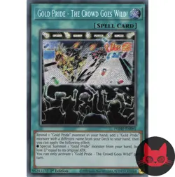 Yugioh Gold Pride - The Crowd Goes Wild! PHHY-EN091 Secret Rare 1st Edition NM - Image 1