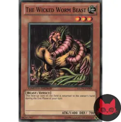 Yugioh The Wicked Worm Beast GLD4-EN003 Common Limited Edition NM - Image 1