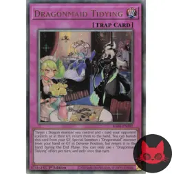 Yugioh Dragonmaid Tidying RA04-EN102 Ultimate Rare 1st Edition NM - Image 1