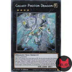 Yugioh Galaxy Photon Dragon PHHY-EN044 Secret Rare 1st Edition NM - Image 1