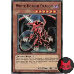 Yugioh White-Horned Dragon GLD4-EN014 Common Limited Edition LP - Image 1