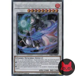 Yugioh Yoko, the Graceful Mayakashi HISU-EN035 Secret Rare 1st Edition NM - Image 1