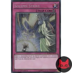 Yugioh Solemn Strike BOSH-EN079 Secret Rare 1st Edition NM - Image 1