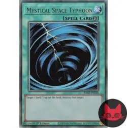 Yugioh Mystical Space Typhoon RA02-EN048 Collector's Rare 1st Edition NM - Image 1
