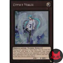 Yugioh Effect Veiler NKRT-EN039 Platinum Rare Limited Edition NM - Image 1