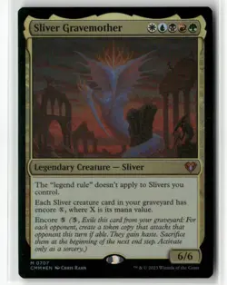 Magic the Gathering Sliver Gravemother Foil Commander Masters #707 - Image 1