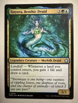 MTG Tatyova, Benthic Druid - Foundations (FDN) NM #247 - Image 1