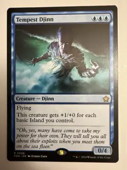 Tempest Djinn #598 (NM) Foundations FDN Magic MTG - Image 1