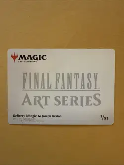 Delivery Moogle Art Series GOLD STAMPED Card 1/53 Final Fantasy MTG Magic FIN - Image 3
