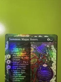 Summon: Magus Sisters (Borderless) Final Fantasy Foil MTG Magic The Gathering - Image 2