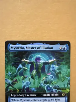 Mysterio, Master of Illusion Extended Art R MTG Marvel's Spider-Man 252 MISPRINT - Image 4