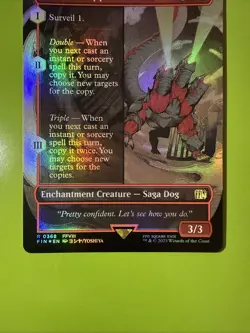 Summon: G.F. Cerberus (Borderless) Foil 368 R FINAL FANTASY Near Mint - Image 3