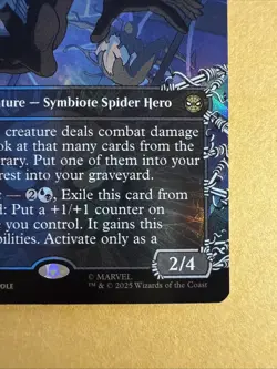 Symbiote Spider-Man (Borderless) Marvel's Spider-Man - Near Mint FOIL R 0217 - Image 4