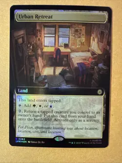 Urban Retreat (Extended Art) MTG Marvel's Spider-Man Foil R 0283 - Image 1