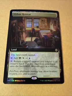 Urban Retreat (Extended Art) MTG Marvel's Spider-Man Foil R 0283 - Image 2