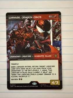Carnage, Crimson Chaos (Borderless) Marvel's Spider-Man Regular R 0227 - Image 1