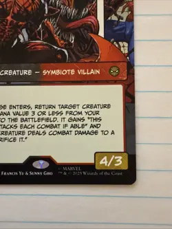 Carnage, Crimson Chaos (Borderless) Marvel's Spider-Man Regular R 0227 - Image 3