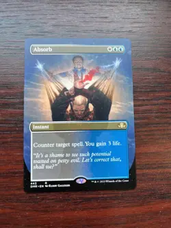 1x BORDERLESS ABSORB - Dominaria - MTG - Magic the Gathering - Image 1