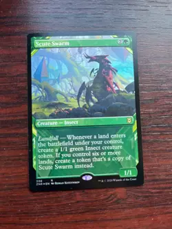 1x FOIL SCUTE SWARM - SHowcase Zendikar - MTG - Magic the Gathering - Image 1