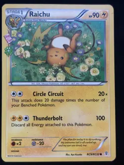 Raichu RC9/RC32 XY: Generations Radiant Collection Pokemon Card - TCG - Image 1