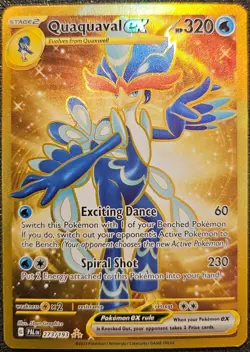 Pokemon TCG Quaquaval ex 273/193 SV02: Paldea Evolved Hyper Rare Holofoil - NM - Image 1