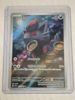 Pokemon TCG Illustration Rare Zorua #75/64 Shrouded Fable - Image 3