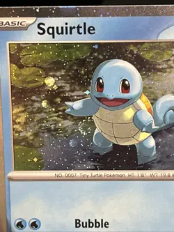 Squirtle - 048 - Pokemon Scarlet & Violet Promo Cosmos Holo With A Swirl NM - Image 2