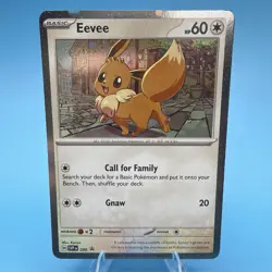 Pokemon Destined Rivals - Eevee SVP 200 Checklane Blister Promo ( With Swirl) - Image 1