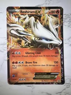 Pokemon TCG Reshiram EX BW36 Black Star Promo Card Black White NM+ - Image 1