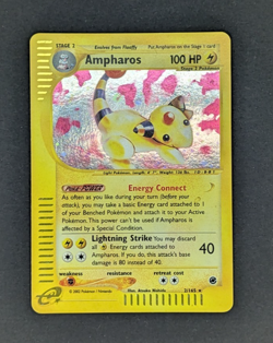 Pokemon TCG Ampharos Expedition Base Set 34/165 Holo Rare - VG+ - Image 1