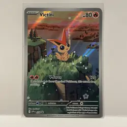Pokemon TCG Victini 208 Black Star Promo Illustration Rare Card - Image 1