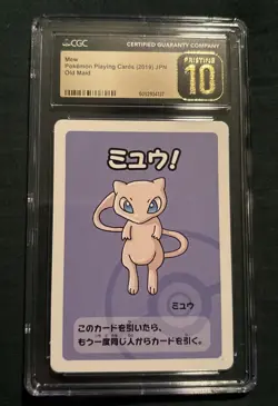 Pokemon TCG Mew CGC Pristine 10 Old Maid - Image 1