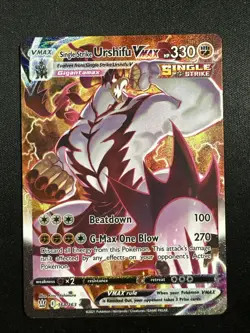 Single Strike Urshifu VMAX Alt Art 168/163 Swsh05: Battle Styles Pokemon English - Image 1
