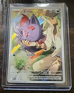Pokemon N's Zorua SVP 189 Journey Together ETB Black Star Promo 🔥 - Image 1
