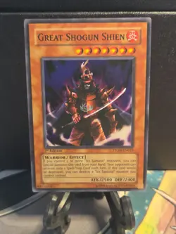 Yu-Gi-Oh Great Shogun Shien STON-EN013 Super Rare 1st Edition MP - Image 1