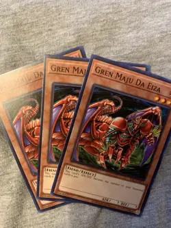 Yu-Gi-Oh! TCG Gren Maju Da Eiza Invasion of Chaos (25th Anniversary Edition) X3 - Image 1