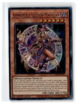 2025 Quarter Century Stampede Apprentice Illusion Magician #RA04-EN023 Ultra - Image 1