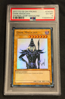 Yu-Gi-Oh Dark Magician Shonen Jump Magazine PSA 6 - Image 1