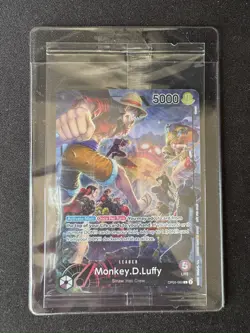 One Piece Monkey D Luffy OP05-060 Leader PSA Magazine Promo Card Sealed - Image 1