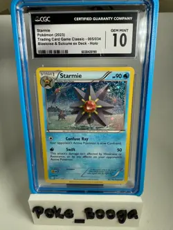 CGC GEM MINT 10 Starmie 005/034 Pokemon Trading Card Game Classic - CLB English - Image 1