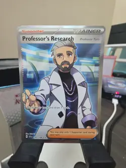 Professor's Research 241/198 Scarlet & Violet Full Art Rare Holo Pokemon Card LP - Image 1
